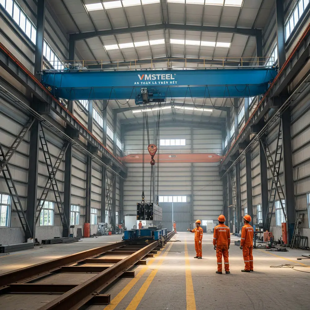 Cầu Trục – Thiết Kế, Gia Công & Lắp Đặt Trọn Gói | VMSTEEL