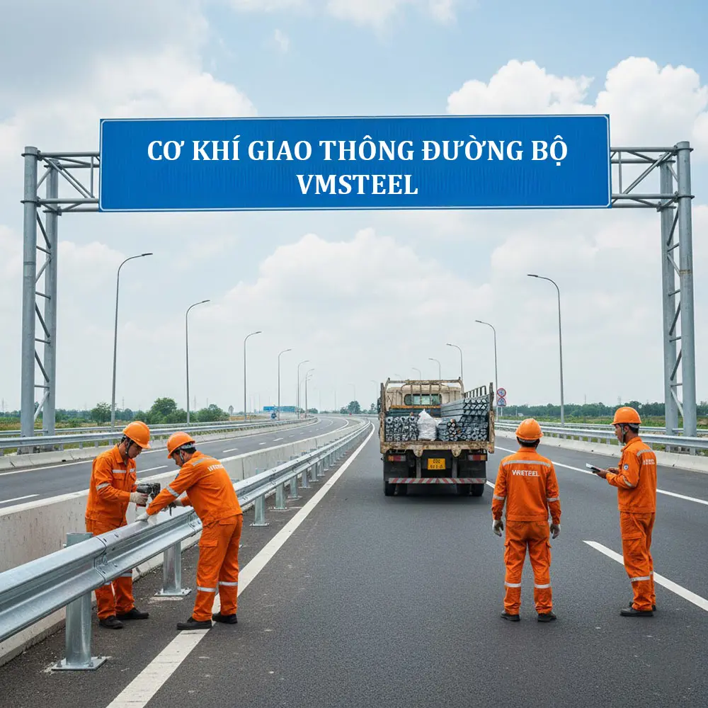 Hộ Lan Đường Bộ – Thiết Kế, Sản Xuất & Thi Công | VMSTEEL
